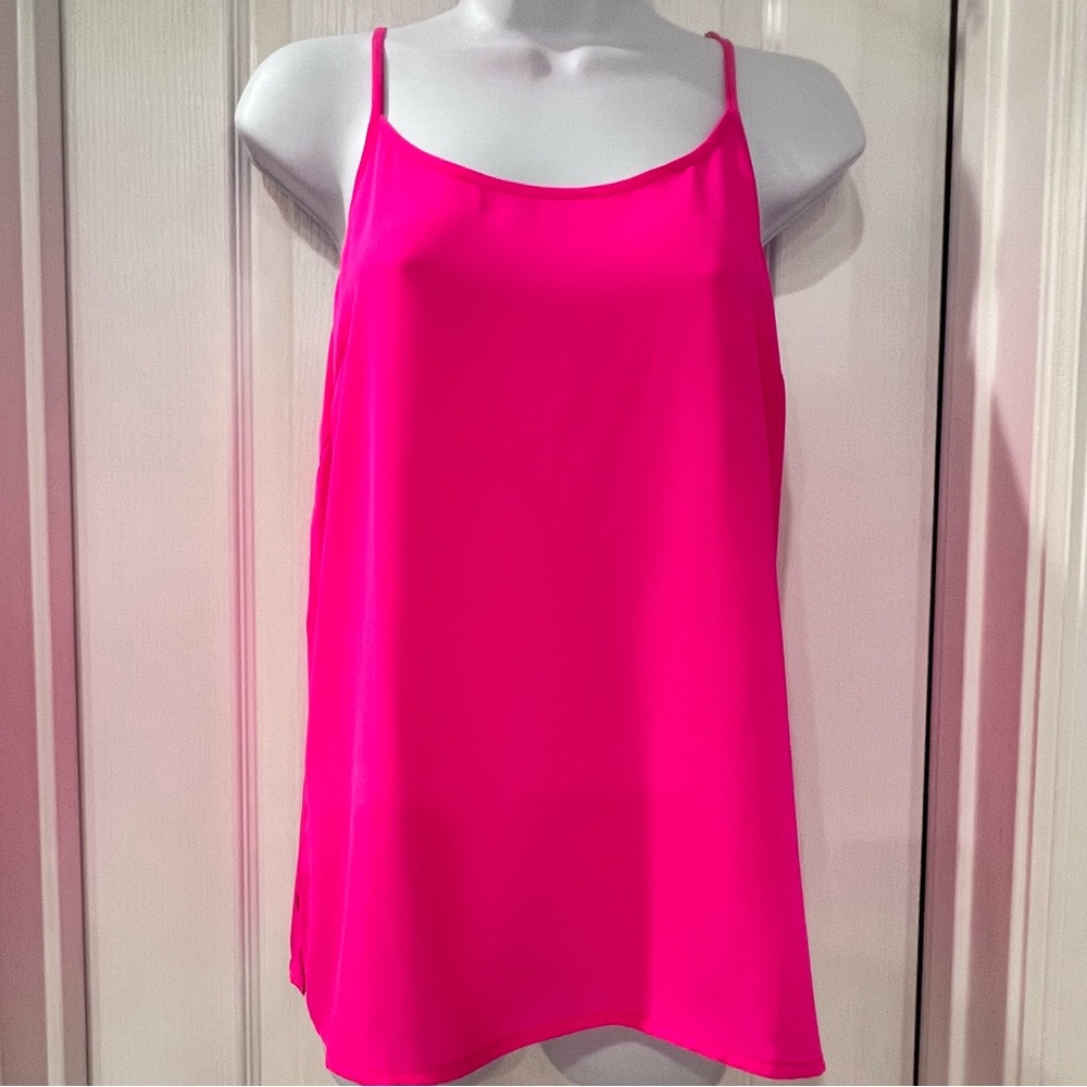 Bright Pink Camisole by Skies are Blue Size Medium